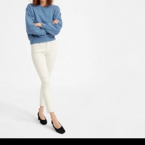 Everlane Midrise Jeans, 28 Ankle, Bone